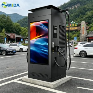 MIDA 60kW-240kW DC Fast Charging Station with 55-inch HD Advertising Screen for Commercial Mall