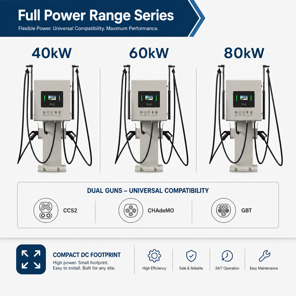 60kW Free Standing Dual Gun Commercial EV Charger with Dual 30kW Independent Power Modules - 6. Rugged IP55 Weatherproof Enclosure & Comprehensive Safety Protection