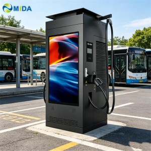 MIDA 60kW-240kW DC Fast Charging Station with 55-inch HD Advertising Screen for Commercial Mall