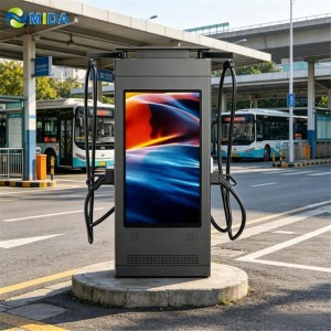 MIDA 60kW-240kW DC Fast Charging Station with 55-inch HD Advertising Screen for Commercial Mall