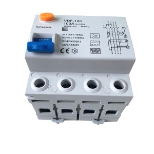 IEC 61008-1 RCD B Type RCCB 100A 30mA 300mA 10KA 2P 4Pole Circuit Breaker