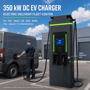 MIDA 150kW High Current DC Fast EV Charger with 4G Cloud Management and Touch Screen