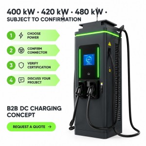 MIDA 150kW High Current DC Fast EV Charger with 4G Cloud Management and Touch Screen
