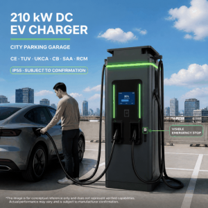 MIDA 150kW High Current DC Fast EV Charger with 4G Cloud Management and Touch Screen