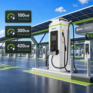 MIDA 210kW DC Fast Charging Station Dual Cable CCS2 for Highway Fast Charging Hub