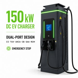 100kW Floor Mounted DC Fast EV Charger Dual CCS2 Dynamic Load Balancing IP55 CE