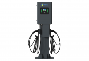 44kw 88kw Wall-mounted Charger Station with dual Type2 cables