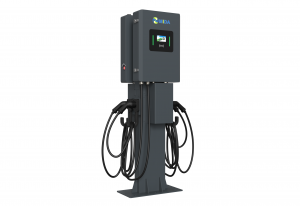 44kw 88kw Wall-mounted Charger Station with dual Type2 cables