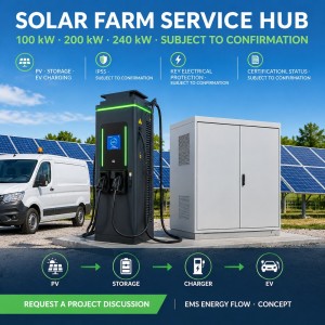 160kW Floor Mounted DC Fast EV Charger Dynamic Power Allocation IP55 Outdoor CE