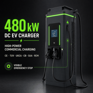 160kW Floor Mounted DC Fast EV Charger Dynamic Power Allocation IP55 Outdoor CE