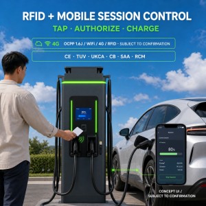 MIDA 60kW Dual Output DC Fast Charger CCS2 Type 2 for Hotel and Workplace Parking