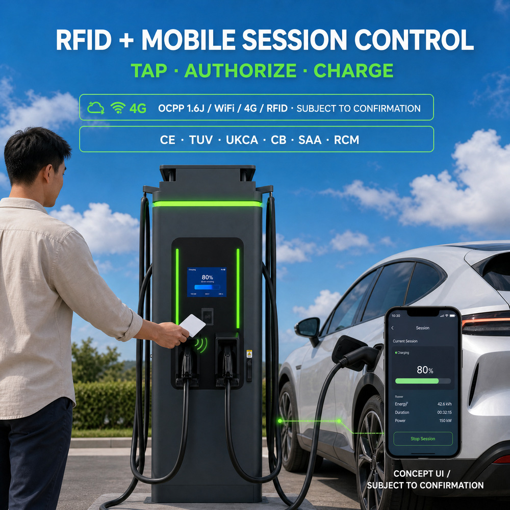 MIDA 210kW All-in-One DC Fast EVSE Station Dual Plugs CCS1 NACS 4G Cloud Platform - 3. High-Efficiency Modular Silicon Carbide (SiC) Power Architecture