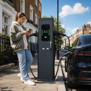 22kW Smart AC EV Charging Station for Public Parking Areas