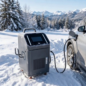 MIDA 20kW Compact Mobile DC Fast Charger with 7-inch Touchscreen and Smart RFID Control