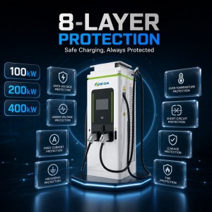 MIDA 350kW Ultra Fast DC Charging Station Dual Gun CCS2 for Highway EV Hub CE