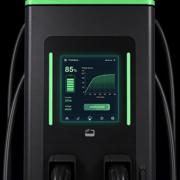 100kW Outdoor Commercial DC Fast EV Charger TUV CE Certified OCPP 2.0.1 Smart Grid - 5. Smart OCPP 1.6J/2.0.1 Cloud Networking & Integrated Payment Gateway