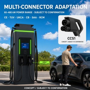 MIDA 120kW DC Fast Charger Dual Guns CCS2 1000V Commercial EV Charging Station CE