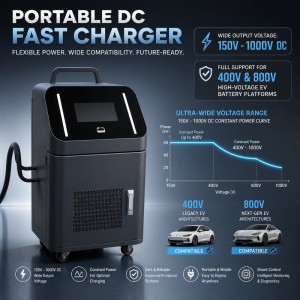MIDA 30kW Portable DC Fast EV Charger CCS2 High-Efficiency Mobile Charging Station