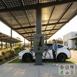 MIDA 60kW Dual CCS2 DC Fast Charger — Floor-Mounted Smart EV Charging Station with OCPP 1.6J / 2.0.1