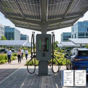 MIDA 60kW Dual CCS2 DC Fast Charging Pile, Floor-standing Smart EVSE Station with CE/TUV Certification
