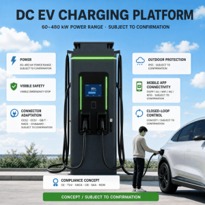 MIDA 400kW HPC Ultra Fast DC Charging Station Dual CCS2 with POS Credit Card Reader