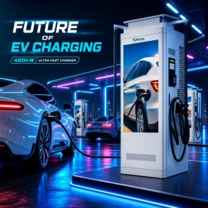 MIDA 120kW Public Fast EV Charging Station with Integrated Video Billboard Display IP55