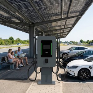MIDA 60kW Dual CCS2 DC Fast Charging Pile, Floor-standing Smart EVSE Station with CE/TUV Certification