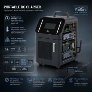 30kW Plug and Play Mobile DC Fast EV Charger with Smart RFID Card and App Authorization