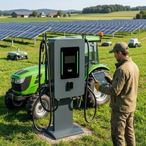 MIDA 60kW Floor-mounted DC Fast Charging Station, Dual Gun Level 3 EVSE with RFID & App Control