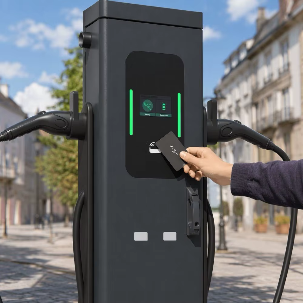 44kW Dual-Gun AC EV Charging Station for Commercial Parking
