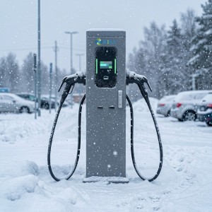 44kW Dual-Output AC EV Charger Stand for Fleet Charging