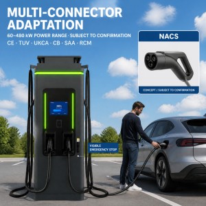 MIDA 400kW Split Power DC Fast EVSE Station Dual Dispensers CCS1 NACS 4G Cloud