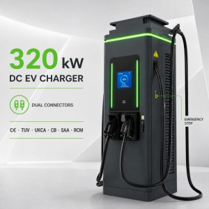 400kW Highway HPC Ultra Fast EV Charging Station Dual Connectors 600A Liquid Cooled