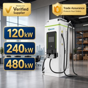 High Efficiency 100kW DC Fast Charging Station Dual Port CCS2 for Commercial EV Hub