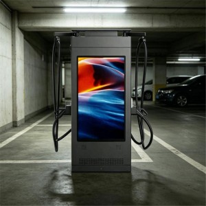 MIDA 240kW Level 3 DC Fast Charger with 55-inch Outdoor Advertising Screen & Smart App Control