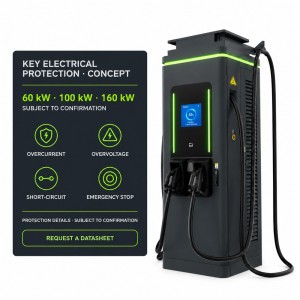 400kW High Power DC Fast Charger Dual Guns 600A Continuous TUV CE for Commercial Fleets