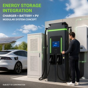 MIDA 240kW Dual Port DC Fast EV Charger CCS2 CHAdeMO with 10 Inch Touch Screen