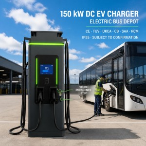 MIDA 240kW Dual Port DC Fast EV Charger CCS2 CHAdeMO with 10 Inch Touch Screen