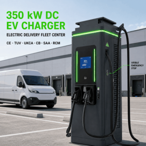 MIDA 320kW Smart DC Fast EV Charger Dual CCS2 Chademo IP55 with Touchscreen Display
