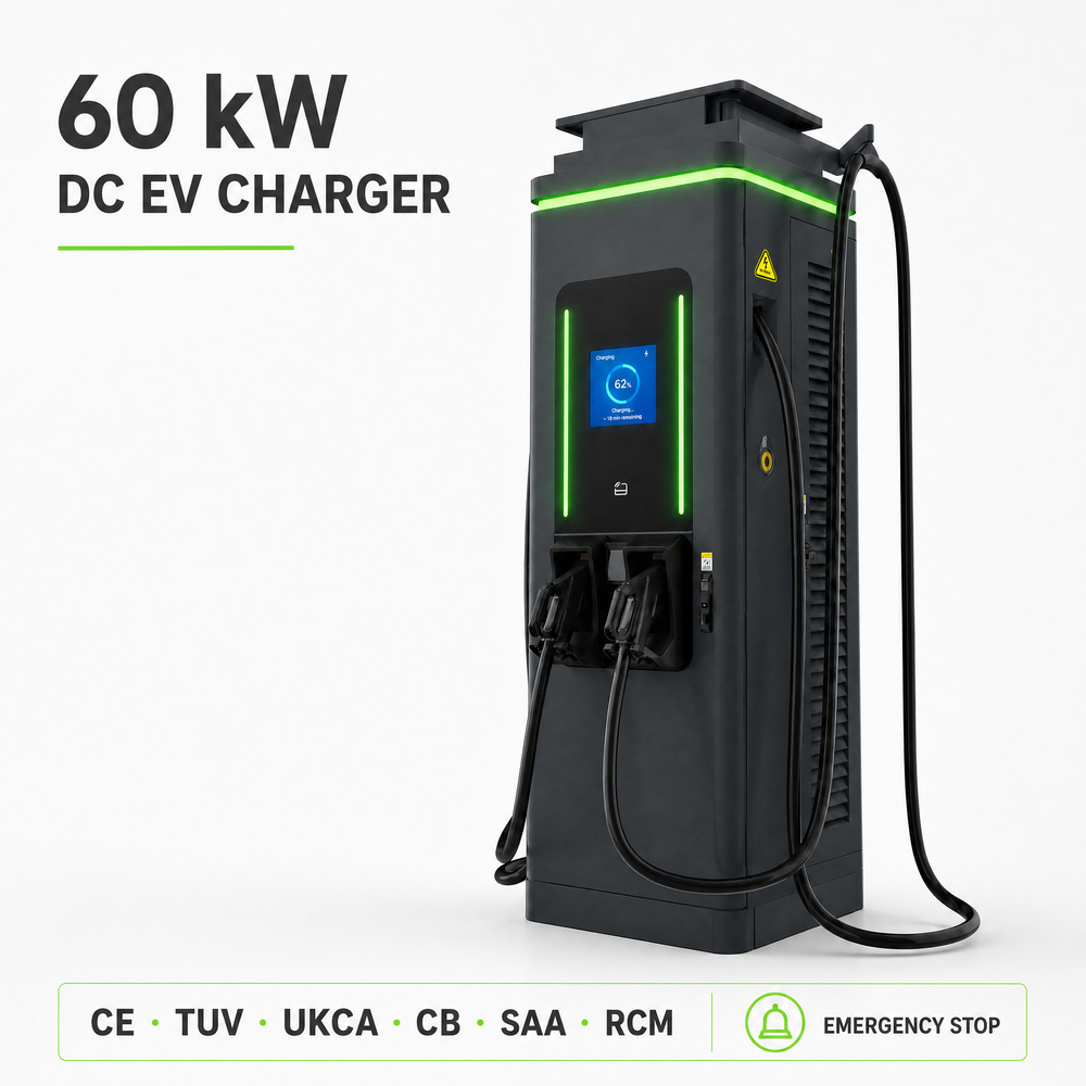 MIDA 90kW High Power DC Fast Charger Dual CCS2 OCPP 1.6J for Highway and Fleet - 4. Intelligent Dynamic Power Allocation & Dual-Gun Multi-Standard Outlets