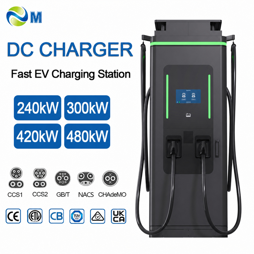MIDA 420kW Liquid Cooling DC Fast Charger ISO 15118 Plug & Charge OCPP 1.6J / 2.0.1 - 1. High-Brightness Commercial Advertising Display & Media Monetization