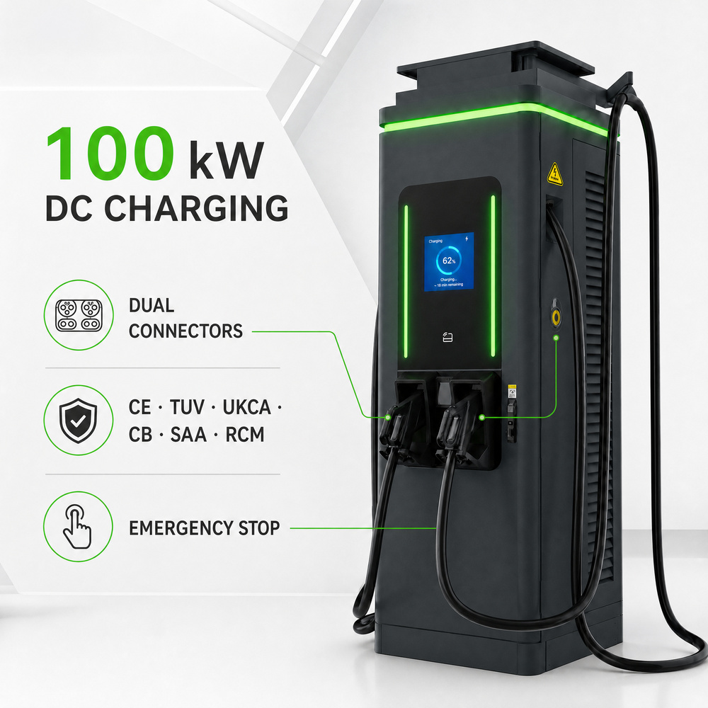 MIDA 420kW Liquid Cooling DC Fast Charger ISO 15118 Plug & Charge OCPP 1.6J / 2.0.1 - 2. 150V–1000V Wide Voltage Matrix & High-Power DC Fast Charging