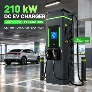 420kW Heavy Duty Electric Truck DC Fast Charger 1000V 600A Output for Fleet Depots