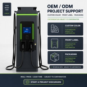 420kW Heavy Duty Electric Truck DC Fast Charger 1000V 600A Output for Fleet Depots