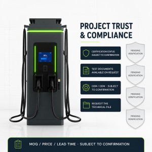 200kW Highway Ultra Fast EV Charging Station Dual Connectors for Public Charging Hubs