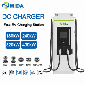 Commercial 160kW DC Fast EV Charger Dual Port CCS1 CHAdeMO OCPP 2.0.1 Protocol
