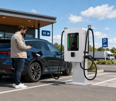 The Strategic Advantage of 1000V Wide Voltage Support in Small DC Fast Charging Hubs