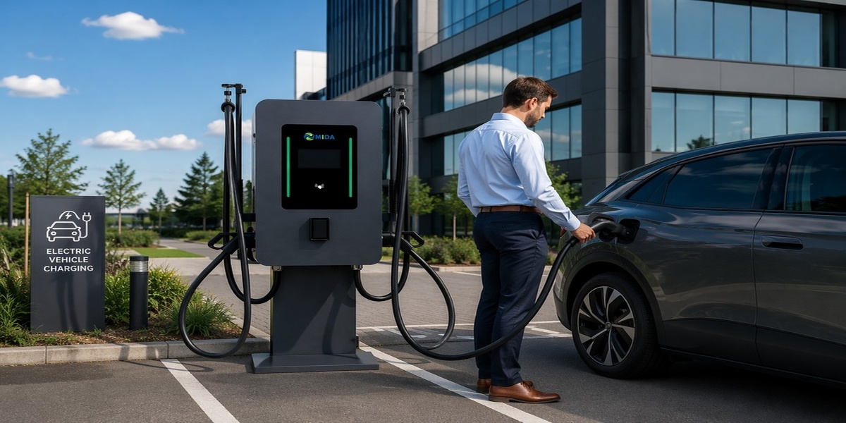 How MIDA Smart Power Sharing Technology Enhances Dual Gun Small DC Charging Station Efficiency