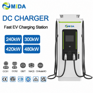 High Efficiency 280kW DC Fast Charger Station with Dynamic Load Sharing for Logistics Trucks