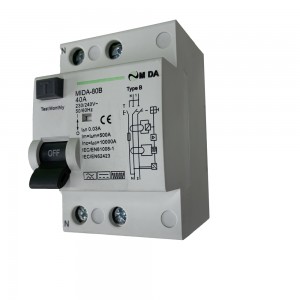 40A 63A 100A 2P B Type RCD RCCB Circuit Breaker